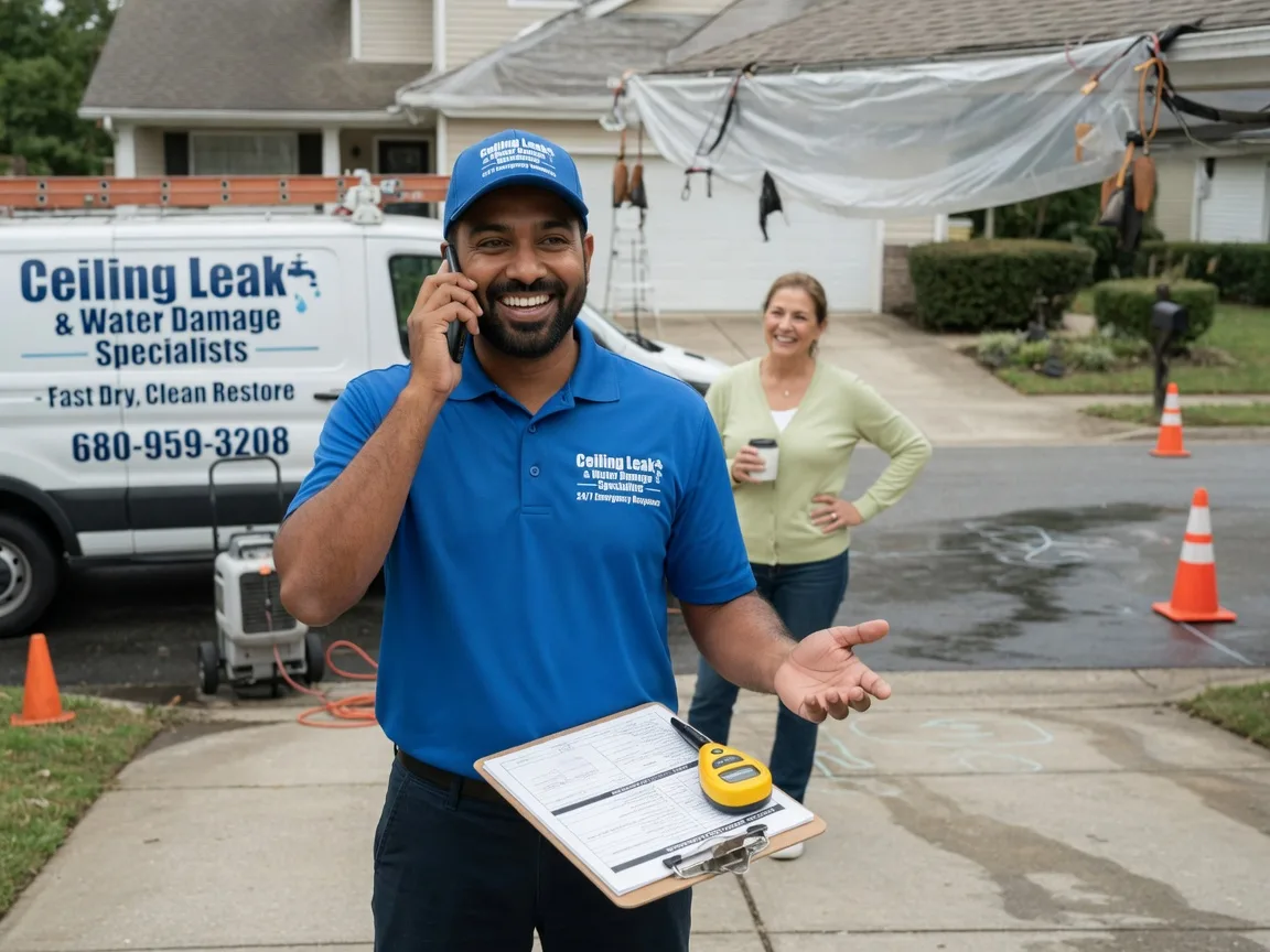 Ceiling Leak Cleanup Harcourt, IA FAQs